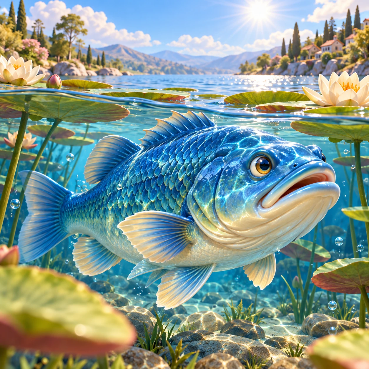 Bluebell Bass — illustrated sample card