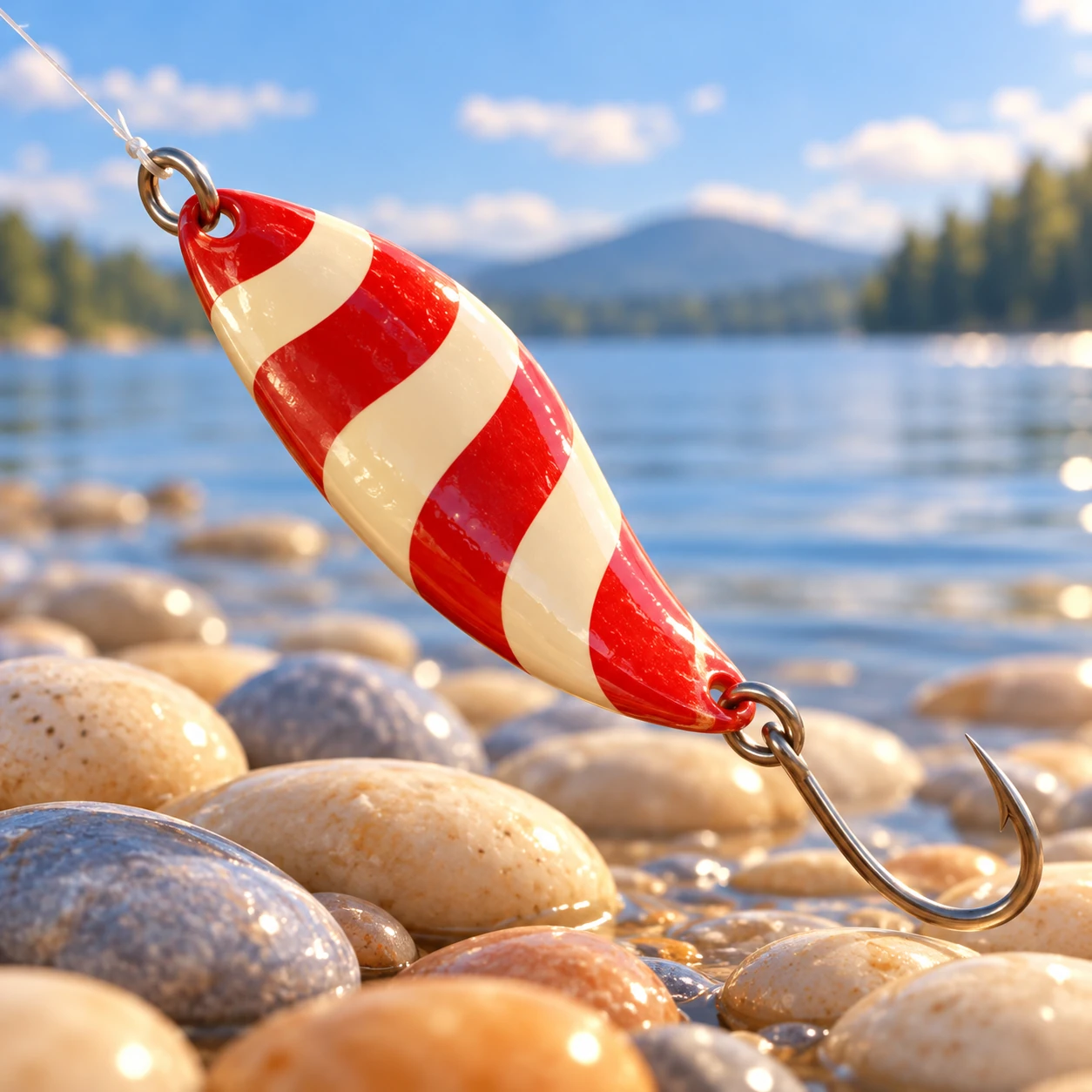 Candy-Stripe Spoon — illustrated sample card